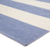 Remora Indoor/ Outdoor Stripe Blue & Ivory Area Rug