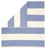 Remora Indoor/ Outdoor Stripe Blue & Ivory Area Rug