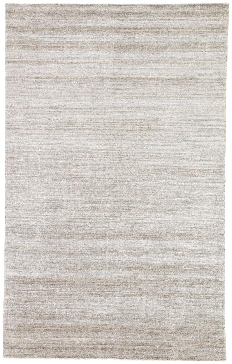 Oplyse Handmade Stripe Gray & Silver Area Rug