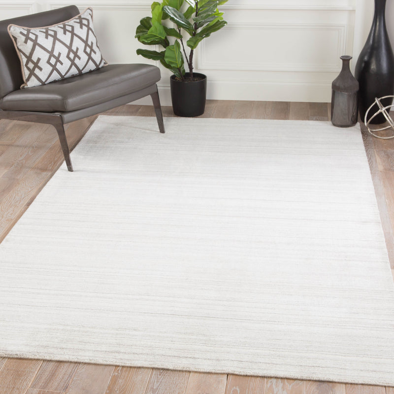 Bellweather Solid Rug in White Swan & Goat design by Jaipur Living