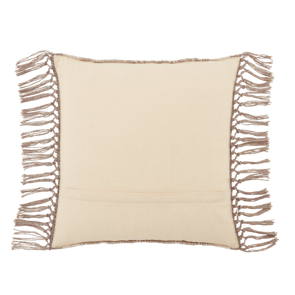 Liri Edris Indoor/Outdoor Taupe Pillow 2