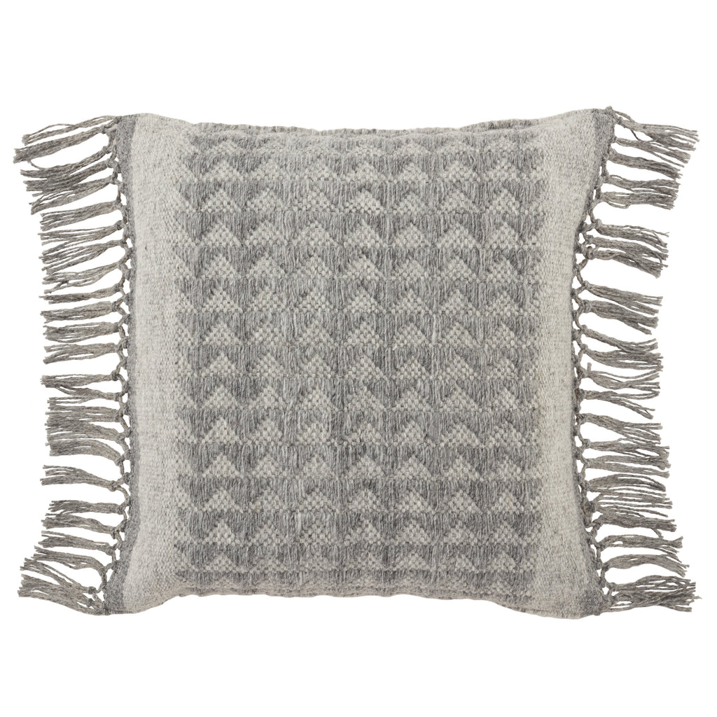 Liri Edris Indoor/Outdoor Gray Pillow 1