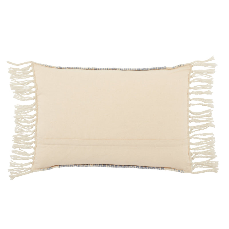 Liri Iker Indoor/Outdoor Light Blue & Ivory Pillow 2