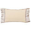 Liri Haskell Indoor/Outdoor Taupe & Ivory Pillow 2