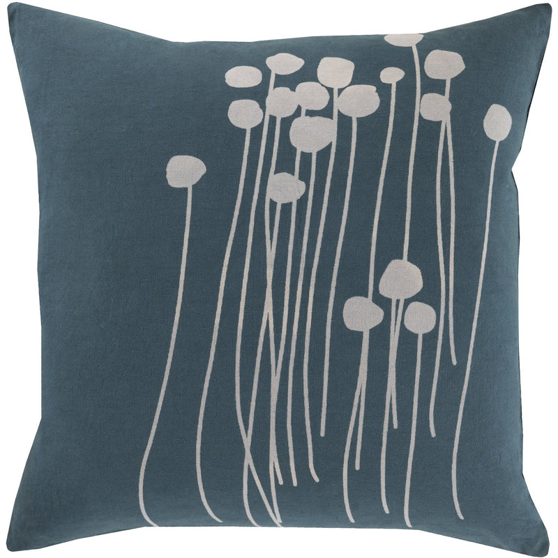 Abo LJA-003 Woven Pillow in Dark Green & Light Gray by Surya