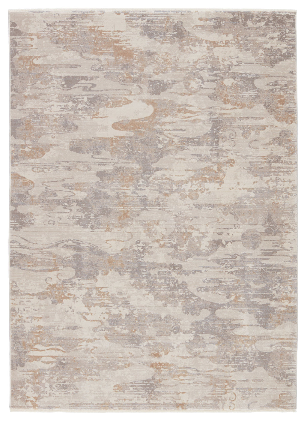 Land Sea Sky Cumulus Tan & Cream Rug by Kevin O'Brien 1