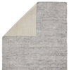 Ardis Handmade Solid Silver & White Rug