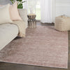 Ardis Handmade Solid Light Pink & White Rug