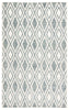 Meira Indoor/ Outdoor Trellis Blue & White Area Rug