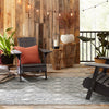 Meira Indoor/ Outdoor Trellis Blue & White Area Rug