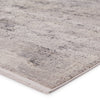 Aster Oriental Rug in Gray & White