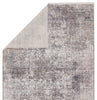 Aster Oriental Rug in Gray & White