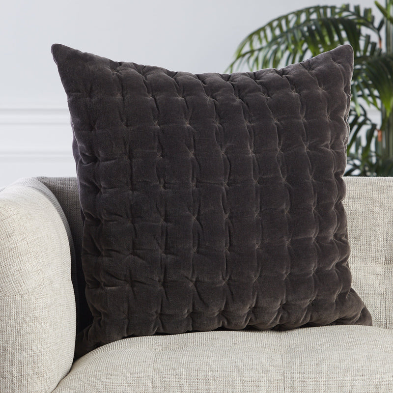 Winchester Pillow in Dark Grey by Jaipur Living