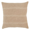 Trenton Stripes Pillow in Taupe & Cream by Jaipur Living