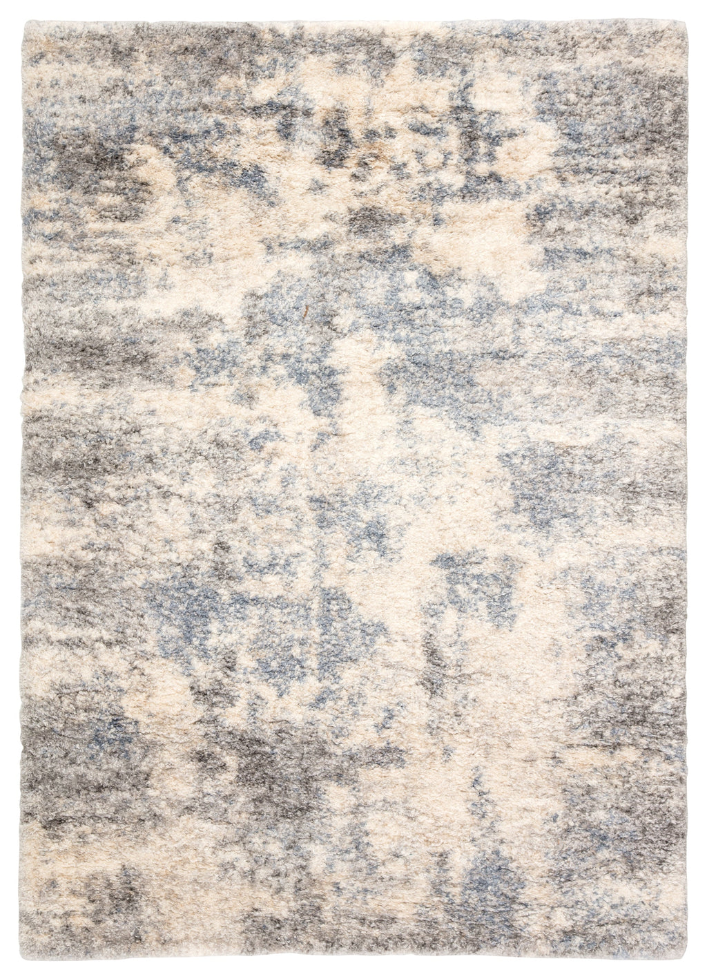 Harmony Abstract Light Gray & Blue Area Rug