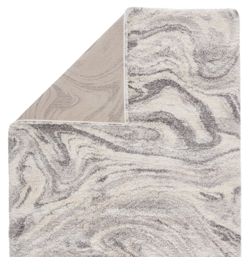 Crescendo Abstract Gray & Ivory Area Rug