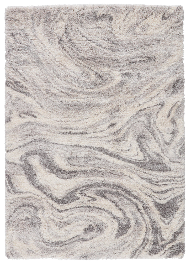 Crescendo Abstract Gray & Ivory Area Rug