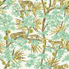 Leopards Removable Wallpaper in Lime