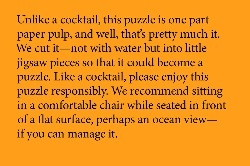 Little Puzzle Thing™ - Cocktail design by Areaware