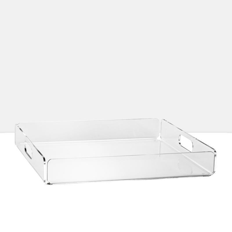 Lucite Acrylic 14x14" Square Tray