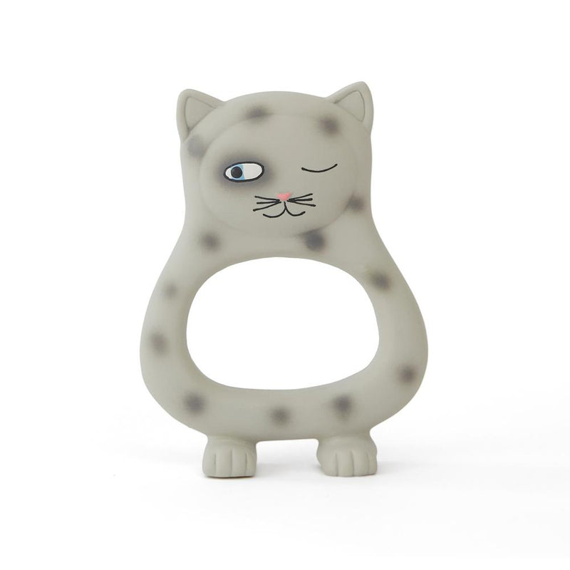 Benny Cat Baby Teether in Grey