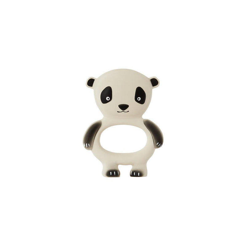 Panda Baby Teether in Offwhite / Black