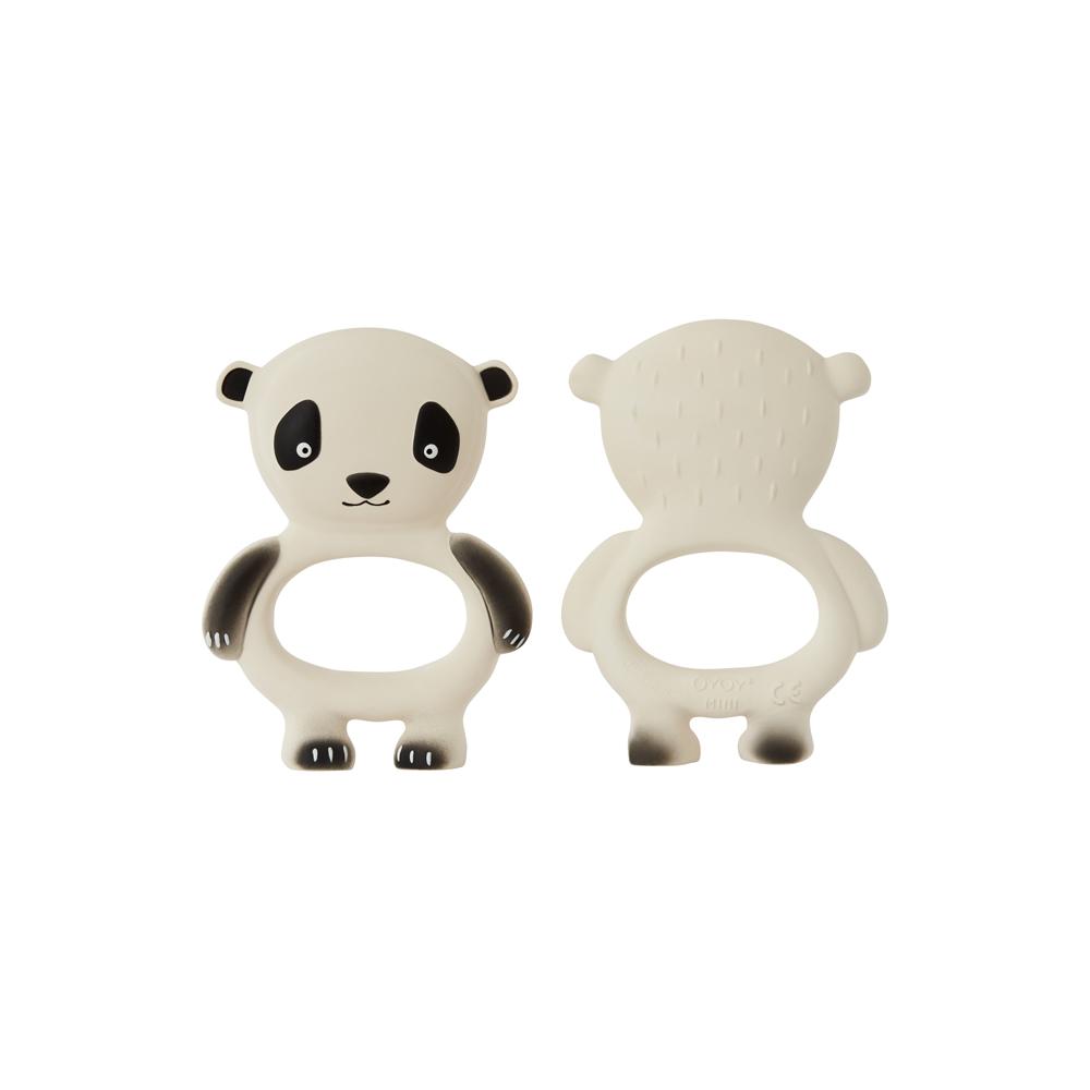 Panda Baby Teether in Offwhite / Black