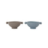 Set of 2  Tiny Inka Bowl in Dusty Blue / Clay