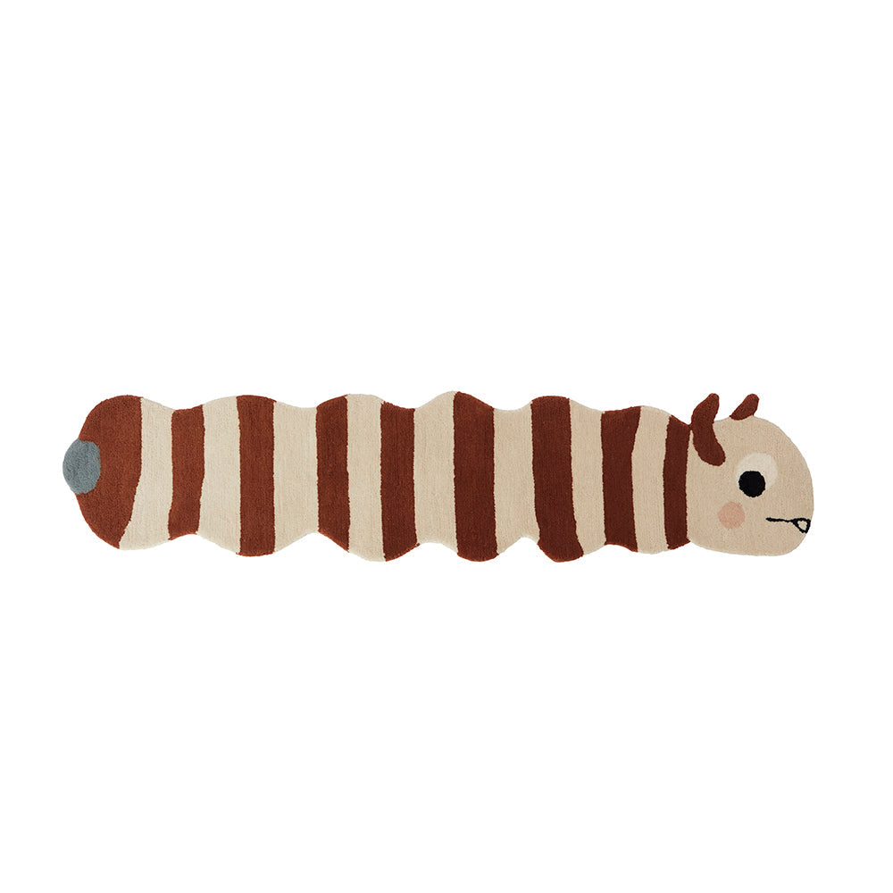 Leo Larva Rug in Caramel / Offwhite