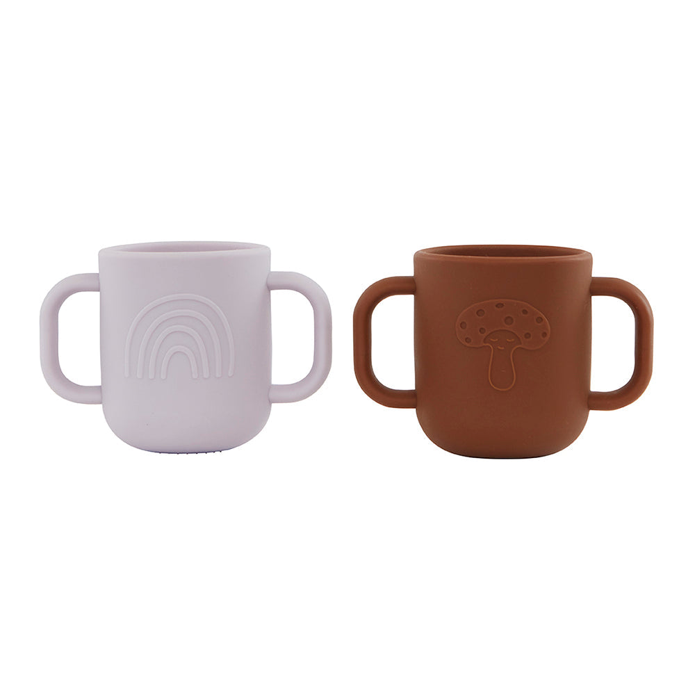 Pack of 2 Kappu Cup in Lavender/Caramel