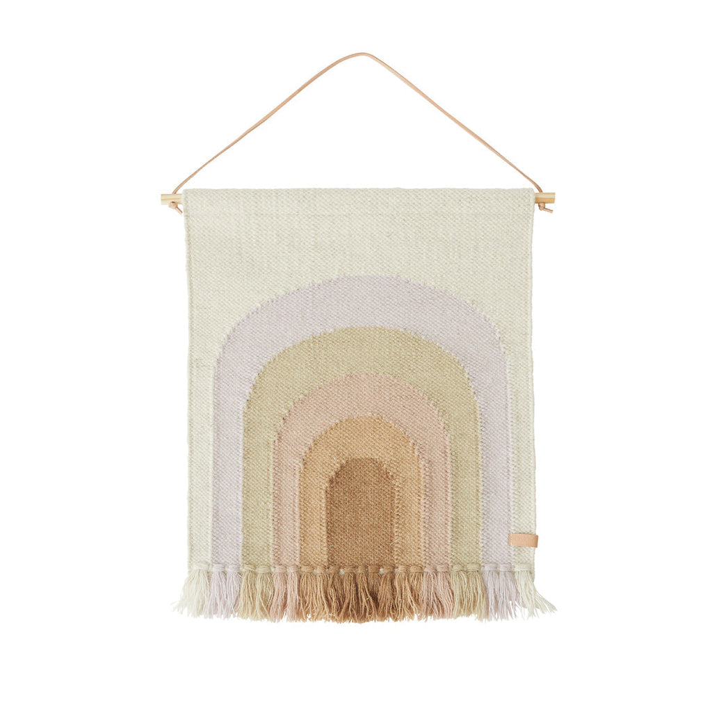 Follow The Rainbow Mini Wall Rug in Lavender