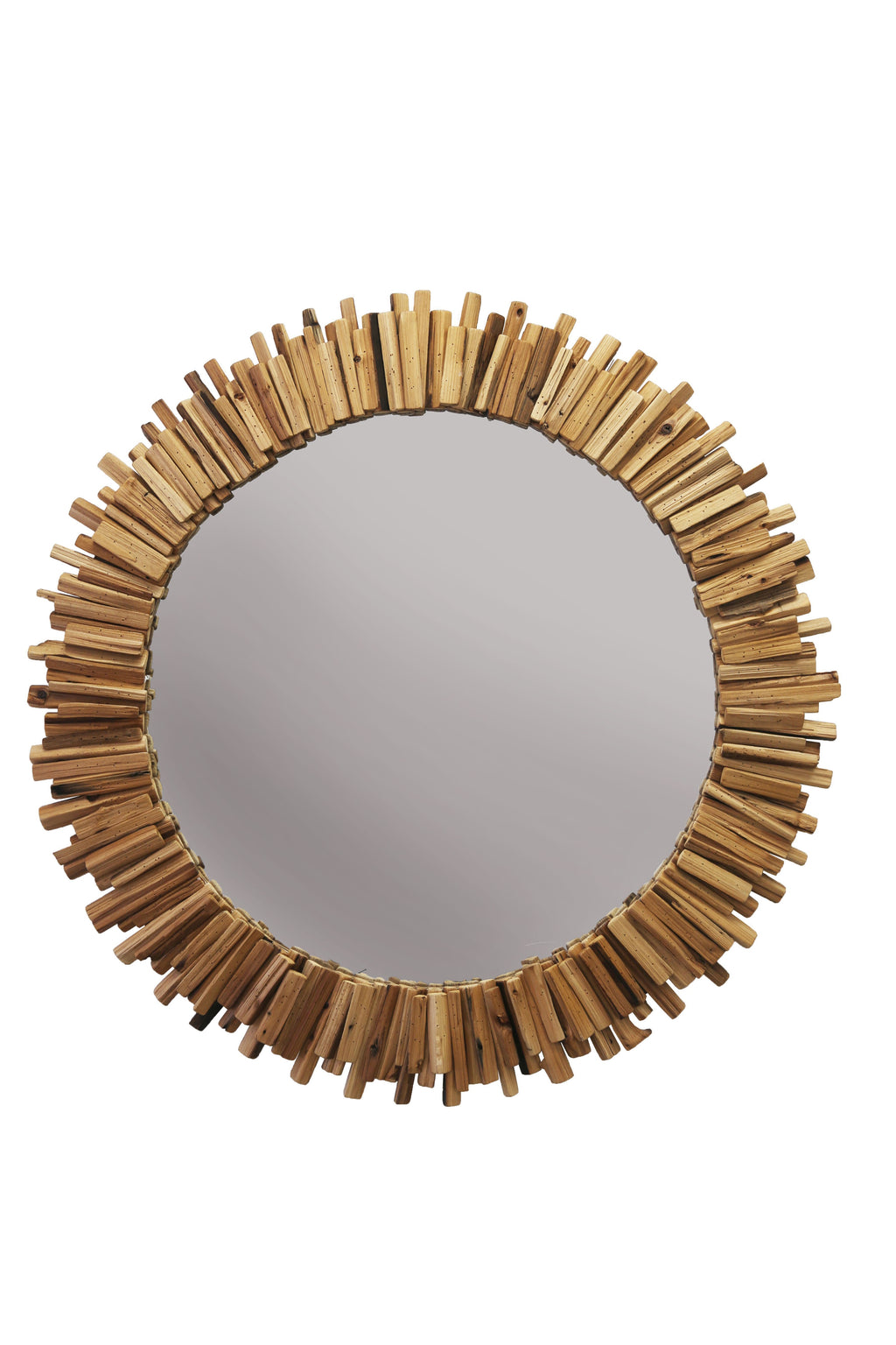 Driftwood Round Mirror **MUST SHIP COMMON CARRIER**