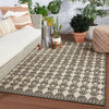 Mahaba Maji Indoor/Outdoor Black & Beige Rug 6