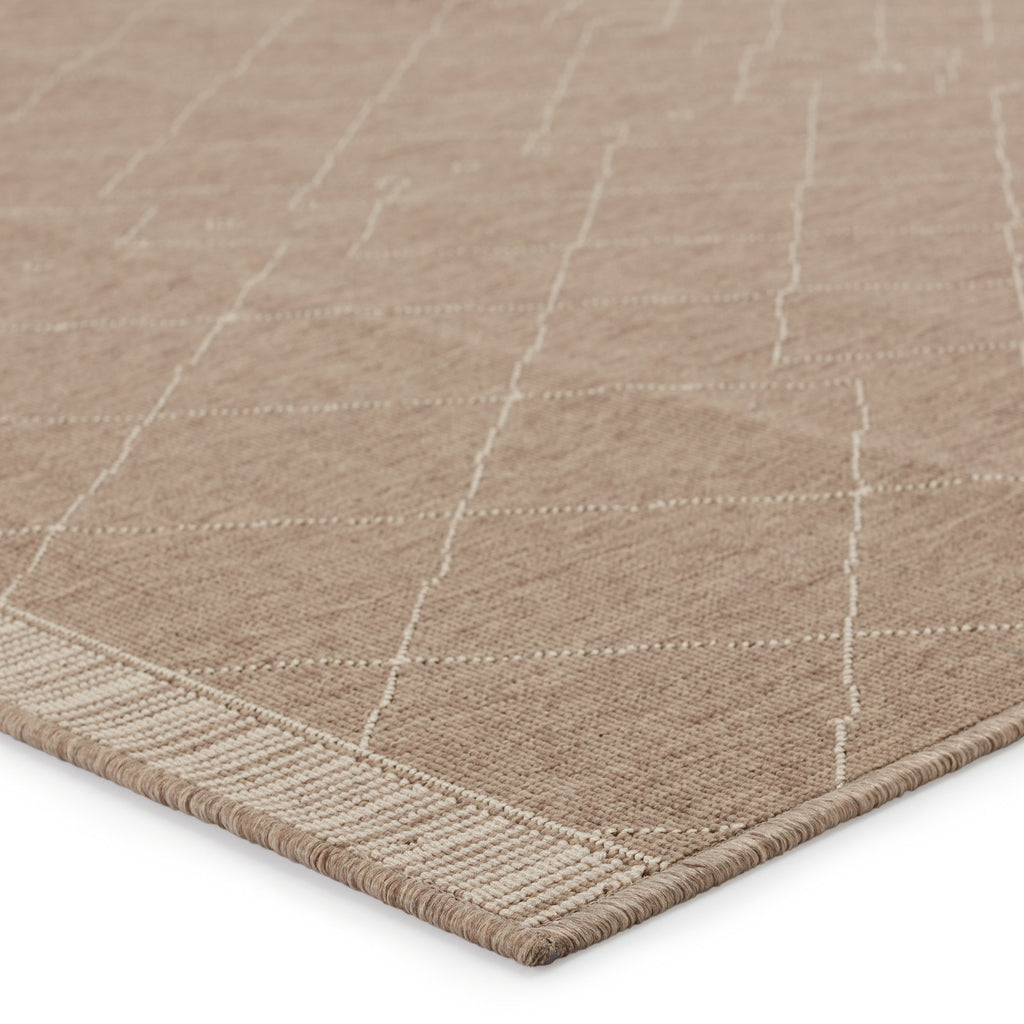 Mahaba Almasi Indoor/Outdoor Dark Taupe & Beige Rug 2