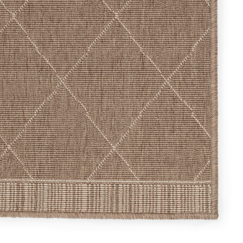 Mahaba Almasi Indoor/Outdoor Dark Taupe & Beige Rug 4