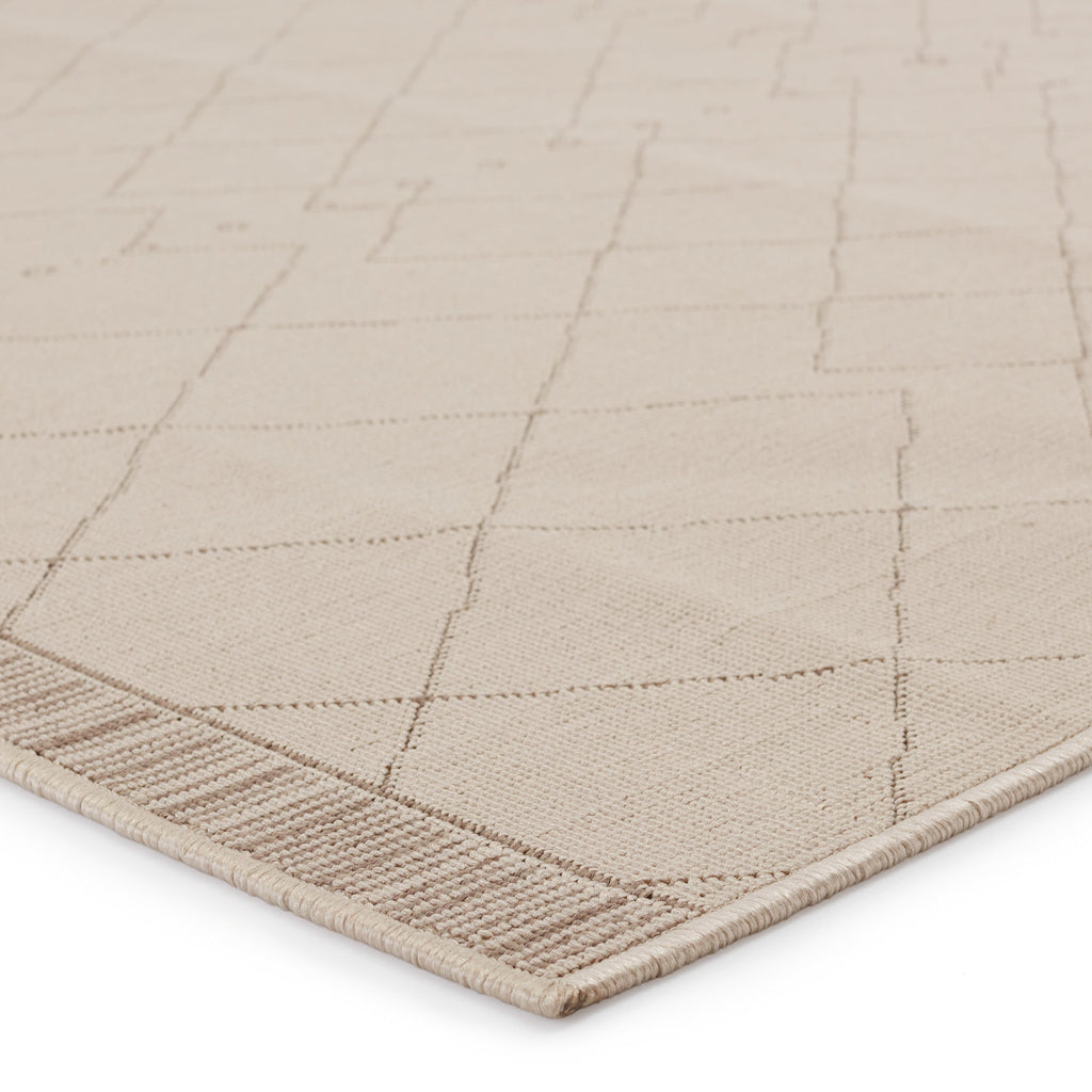 Mahaba Almasi Indoor/Outdoor Beige & Dark Taupe Rug 2