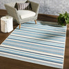 Mahaba Indoor/ Outdoor Lloria Blue & Cream Rug 5