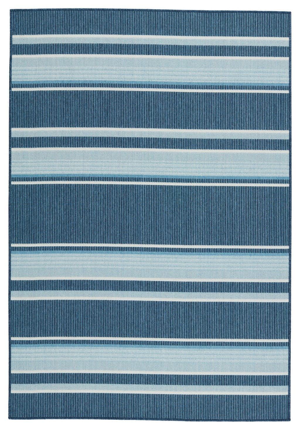 Mahaba Indoor/ Outdoor Devato Blue & Cream Rug 1