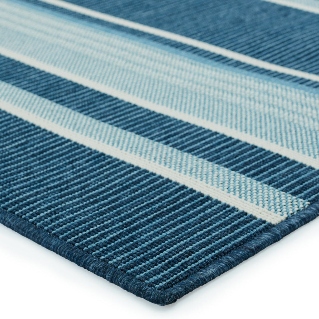 Mahaba Indoor/ Outdoor Devato Blue & Cream Rug 2