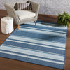 Mahaba Indoor/ Outdoor Devato Blue & Cream Rug 5