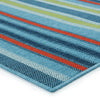 Mahaba Indoor/ Outdoor Lloria Blue & Orange Rug 2