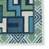 Mahaba Indoor/ Outdoor Arpino Blue & Green Rug 4