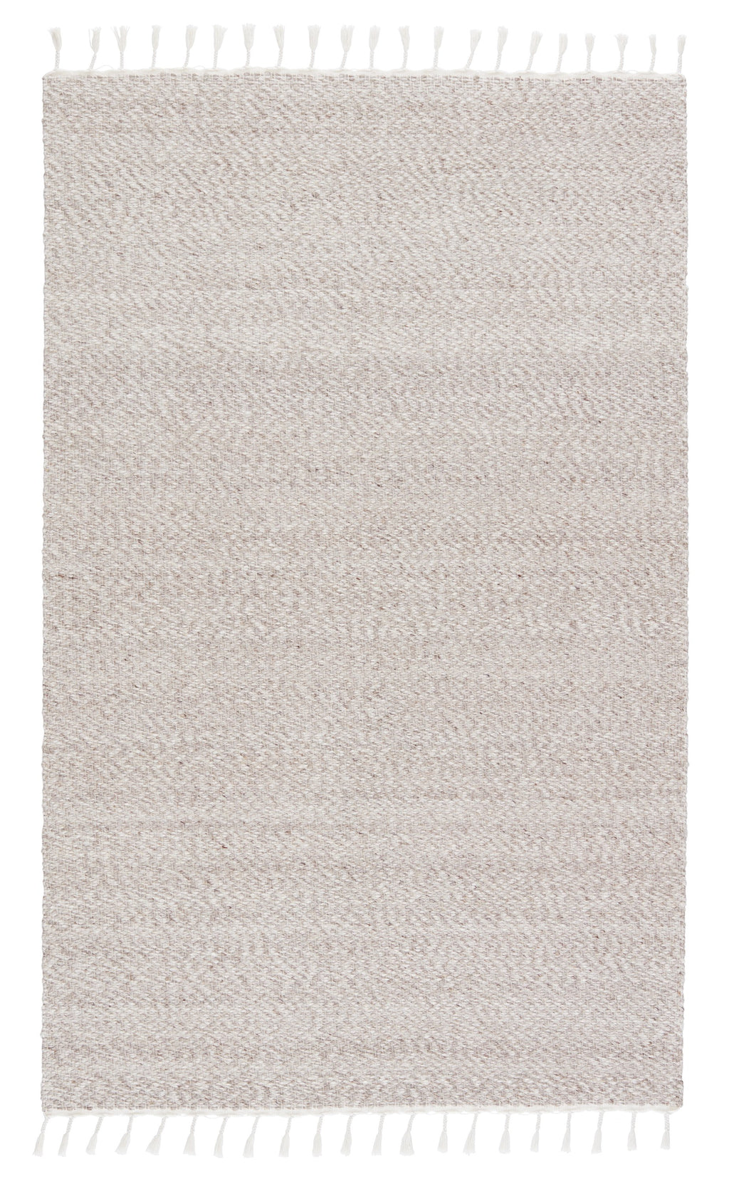 Adria Indoor/Outdoor Solid Cream & Grey Rug