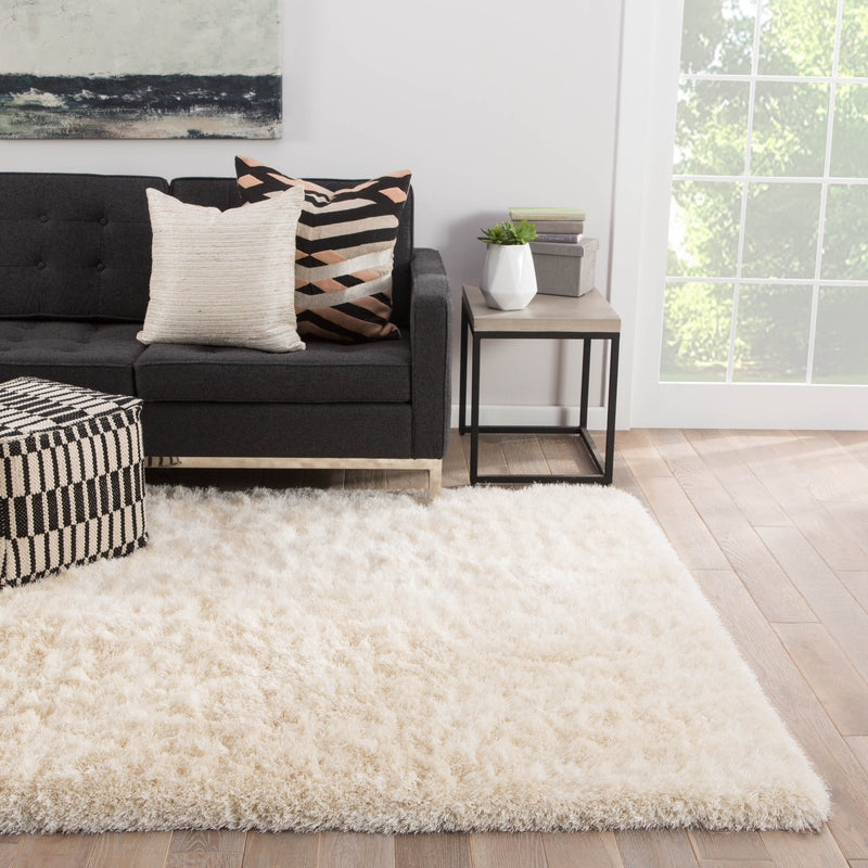 Marlowe Handmade Solid White Area Rug