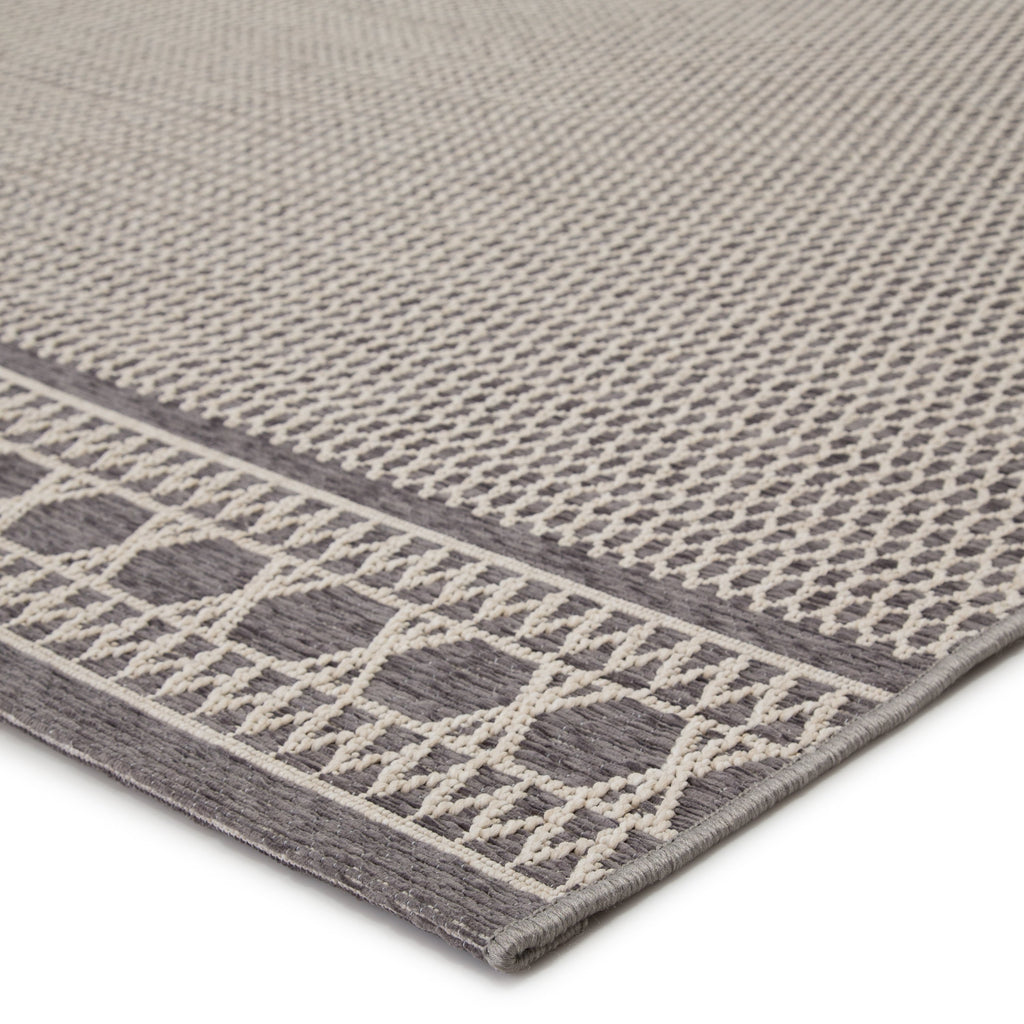 Vella Indoor/Outdoor Trellis Gray & Cream Area Rug