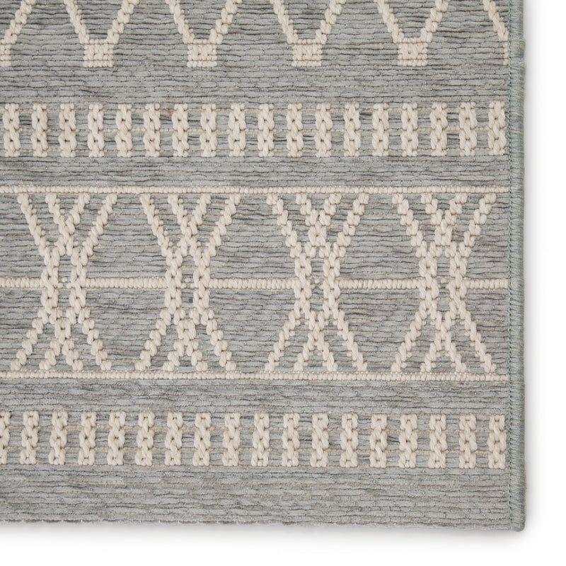 Vella Indoor/Outdoor Trellis Light Gray & Cream Area Rug