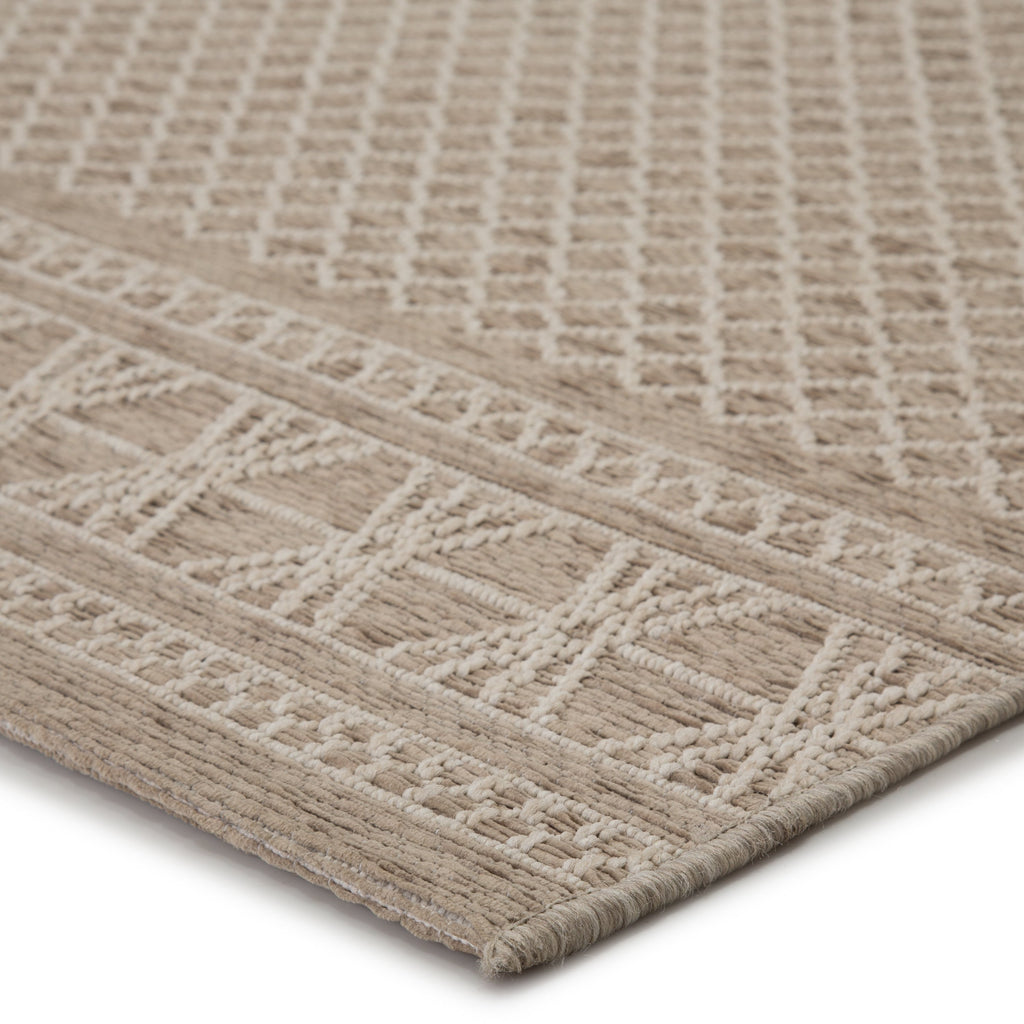 Vella Indoor/Outdoor Trellis Beige & Cream Area Rug