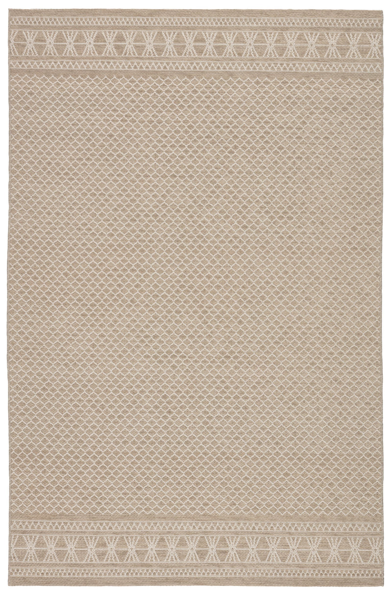 Vella Indoor/Outdoor Trellis Beige & Cream Area Rug