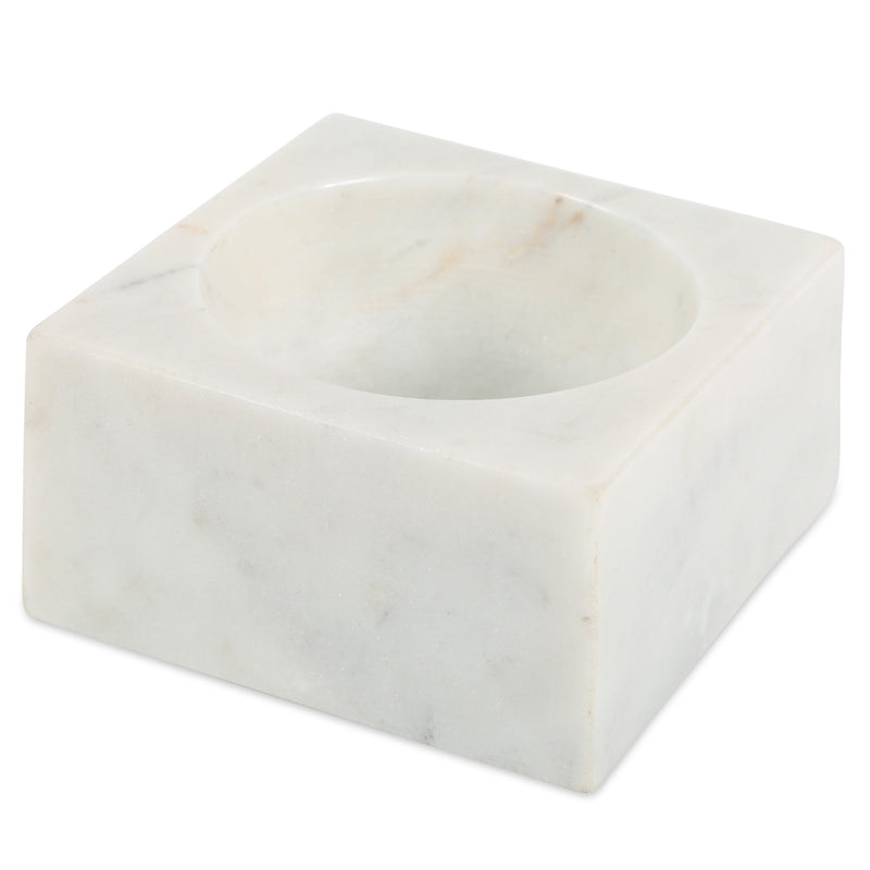 Marble Modernist Bowls in White in Various Sizes