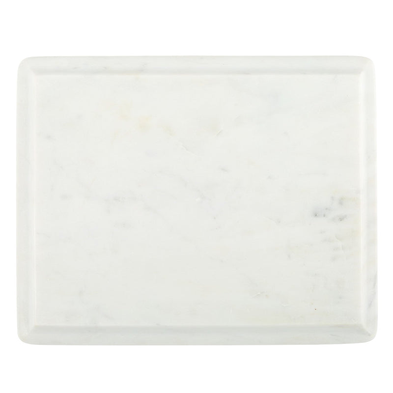 Medium Ogee Slab in White Marble